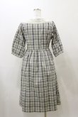 画像2: Fi.n.t / レース衿チェックワンピース Free L/BLUE H-25-12-01-074-CA-OP-NS-ZH (2)