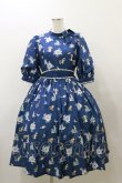 画像1: Innocent World / ピーターラビット小花レースワンピース M ネイビー H-25-12-01-075-IW-OP-NS-ZH (1)