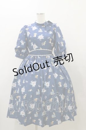 画像: Innocent World / ピーターラビット小花レースワンピース M ネイビー H-25-12-01-075-IW-OP-NS-ZH