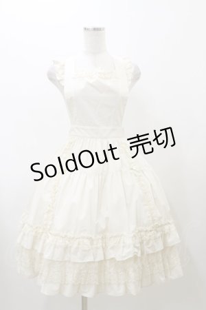 画像: Innocent World / 大人になったアリスエプロン(ミディー丈) M 生成り H-25-12-01-080-IW-OP-NS-ZH