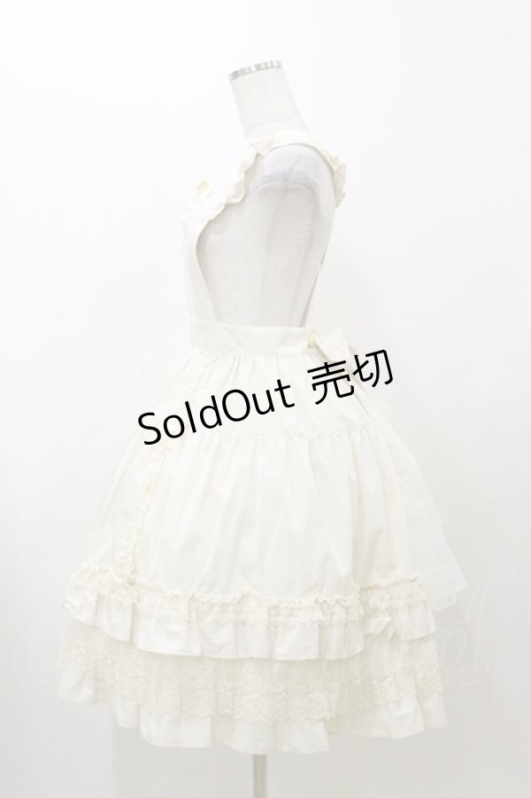 画像3: Innocent World / 大人になったアリスエプロン(ミディー丈) M 生成り H-25-12-01-080-IW-OP-NS-ZH (3)