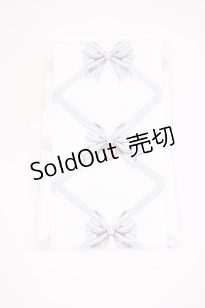 画像: BABY,THE STARS SHINE BRIGHT / リボン柄プリントオーバーニーソックス  オフ/サックス H-25-12-01-1035-BA-ZA-NS-ZH