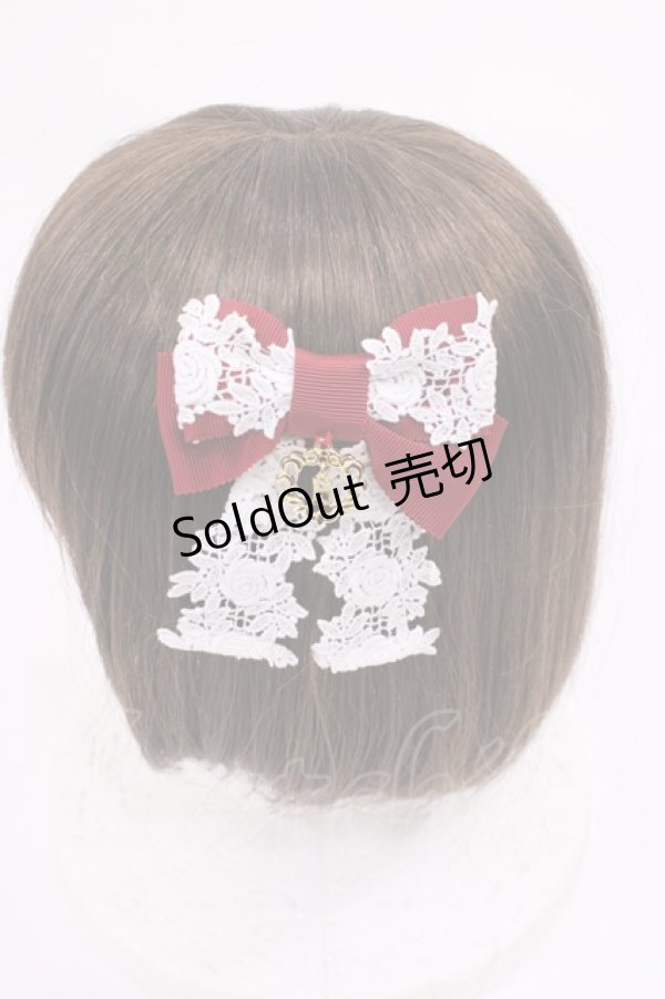 画像2: BABY,THE STARS SHINE BRIGHT / プリンセスドロップゆらゆらコーム  エンジ H-25-12-01-1038-BA-AC-NS-ZH (2)