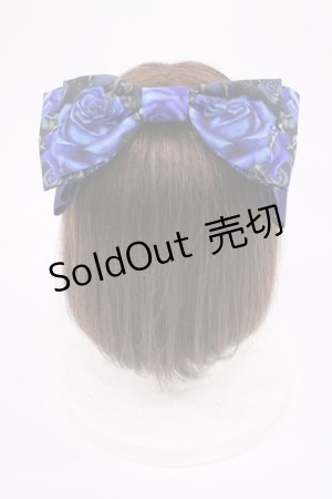 画像: Enchantlic Enchantilly / 幻影薔薇城〜コウモリ公爵からの招待状〜リボンコーム  青い夜 H-25-12-01-1039-LO-AC-NS-ZH