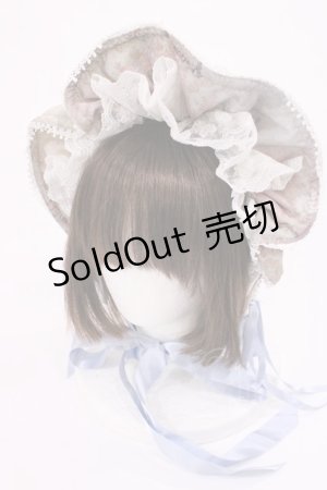 画像: ALICE and the PIRATES / 天使の棲む森柄ボンネット  サックス H-25-12-01-1040-PA-AC-NS-ZH