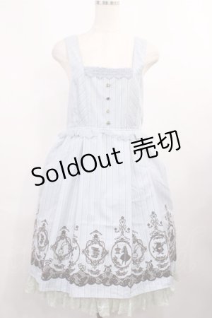 画像: axes femme / フロッキーptレジメ柄ワンピース(Disney) M サックス H-25-12-01-1004-AX-OP-NS-ZH