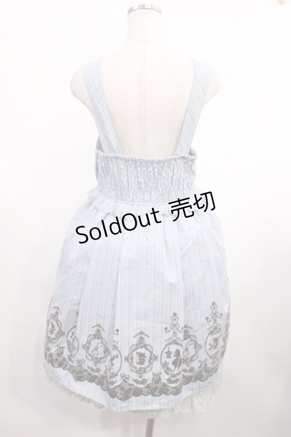 画像2: axes femme / フロッキーptレジメ柄ワンピース(Disney) M サックス H-25-12-01-1004-AX-OP-NS-ZH (2)