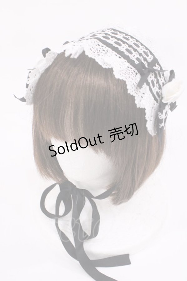 画像6: BABY,THE STARS SHINE BRIGHT / はわせドールワンピース&ヘッドドレスセット Free ブラック/オフ H-25-12-01-1006-BA-OP-NS-ZH (6)