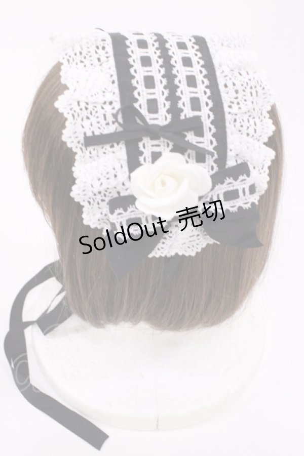 画像7: BABY,THE STARS SHINE BRIGHT / はわせドールワンピース&ヘッドドレスセット Free ブラック/オフ H-25-12-01-1006-BA-OP-NS-ZH (7)