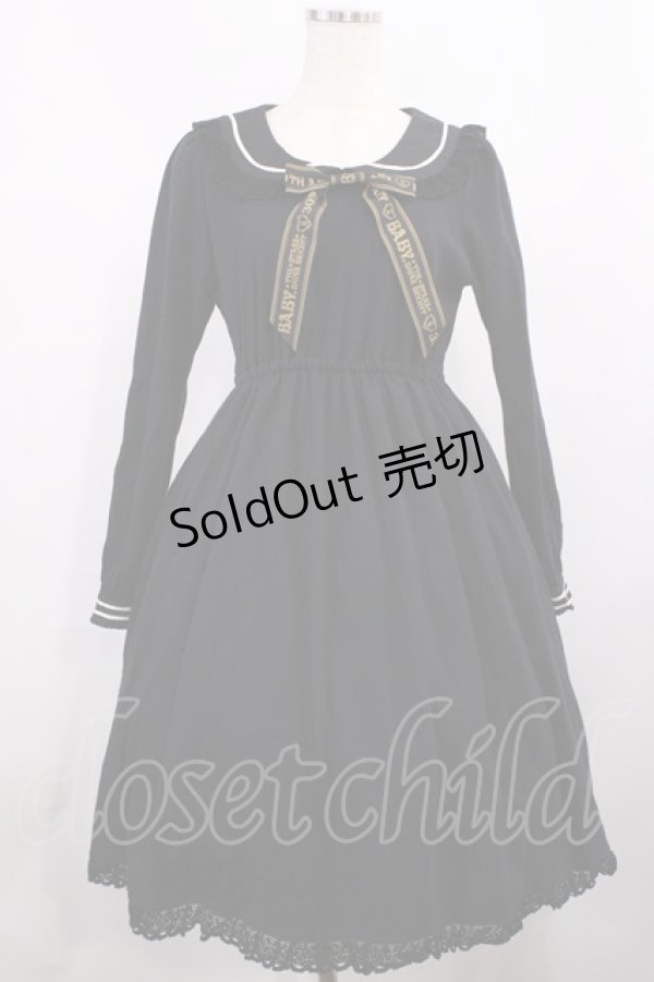 画像1: BABY,THE STARS SHINE BRIGHT / Best Wishesカットワンピース Free ブラック H-25-12-01-1008-BA-OP-NS-ZH (1)