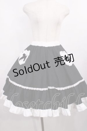 画像: HEENIE HEENIE / 愛野えり×《by heenie heenie》コラボ/Whip Frill Skirt Free ブラック H-25-12-01-1010-LO-SK-NS-ZH