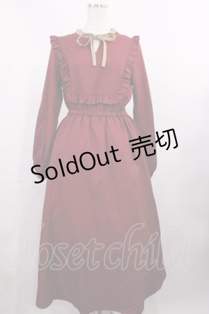 画像: LEBECCA boutique / オレグラッセとフリルリボンワンピース Free ワイン H-25-12-01-1016-EL-OP-NS-ZH
