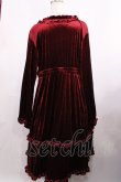 画像2: Virally / hsベロア2WAYワンピース 4L ワイン H-25-12-01-1017-LO-OP-NS-ZH (2)