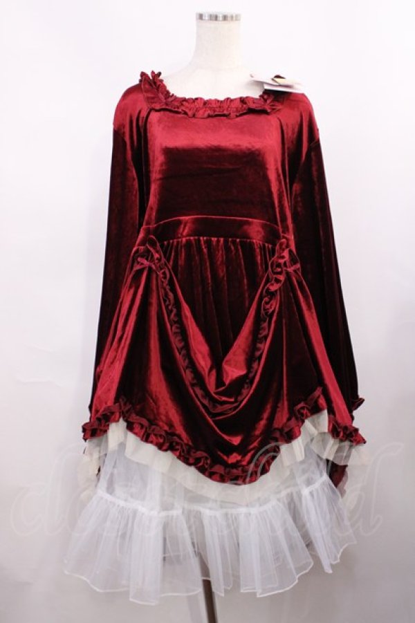 画像3: Virally / hsベロア2WAYワンピース 4L ワイン H-25-12-01-1017-LO-OP-NS-ZH (3)