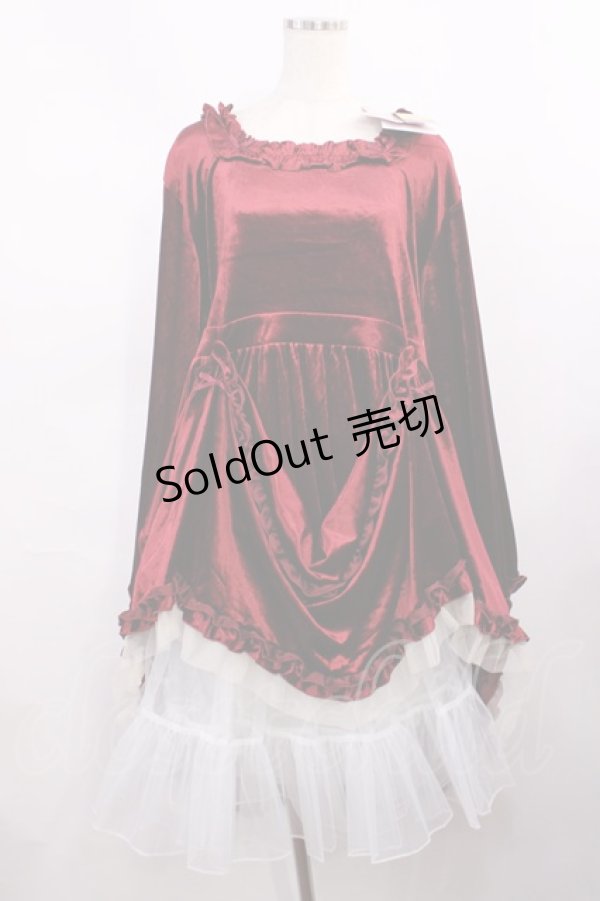 画像3: Virally / hsベロア2WAYワンピース 4L ワイン H-25-12-01-1017-LO-OP-NS-ZH (3)