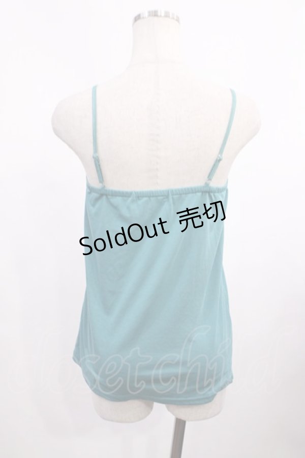 画像2: axes femme / リボンキャミソール M グリーン H-25-12-01-1021-AX-TO-NS-ZH (2)