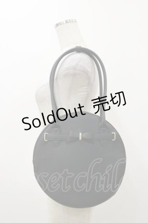 画像: m petit by misako / AMサークルリボントート  ブラック H-25-12-01-012-LO-BG-NS-ZH