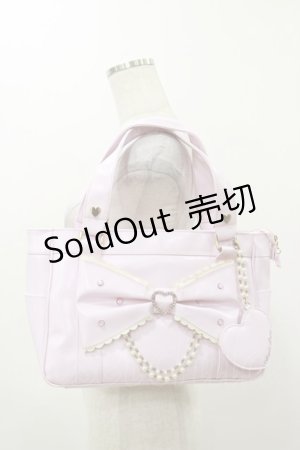 画像: Angelic Pretty / キラキラハートトートバッグ  ピンク H-25-12-01-014-AP-BG-NS-ZH