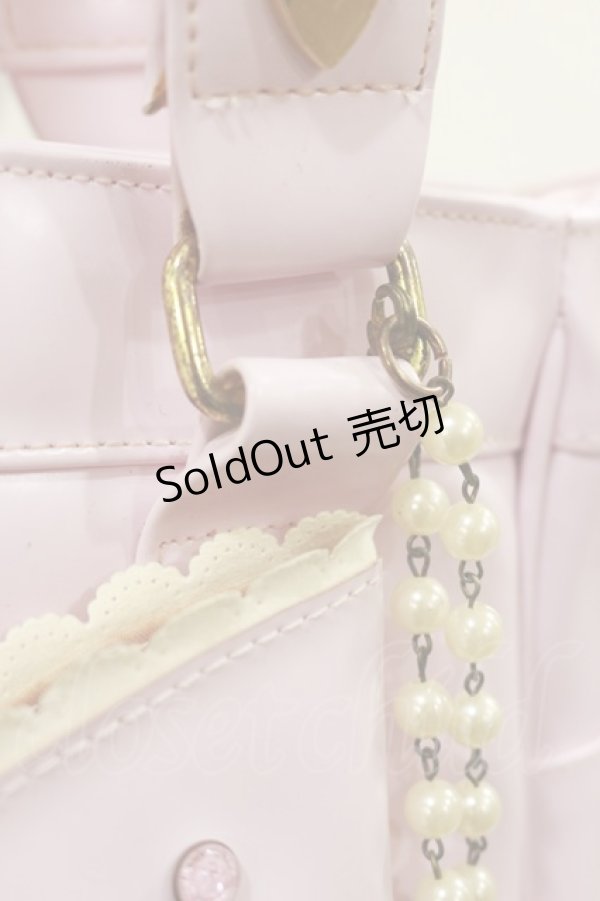 画像3: Angelic Pretty / キラキラハートトートバッグ  ピンク H-25-12-01-014-AP-BG-NS-ZH (3)