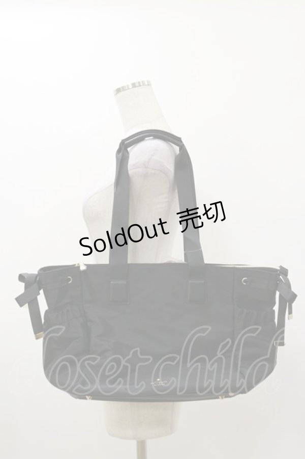 画像1: m petit by misako / AMリボンツキゴウヒトート  ブラック H-25-12-01-016-LO-BG-NS-ZH (1)