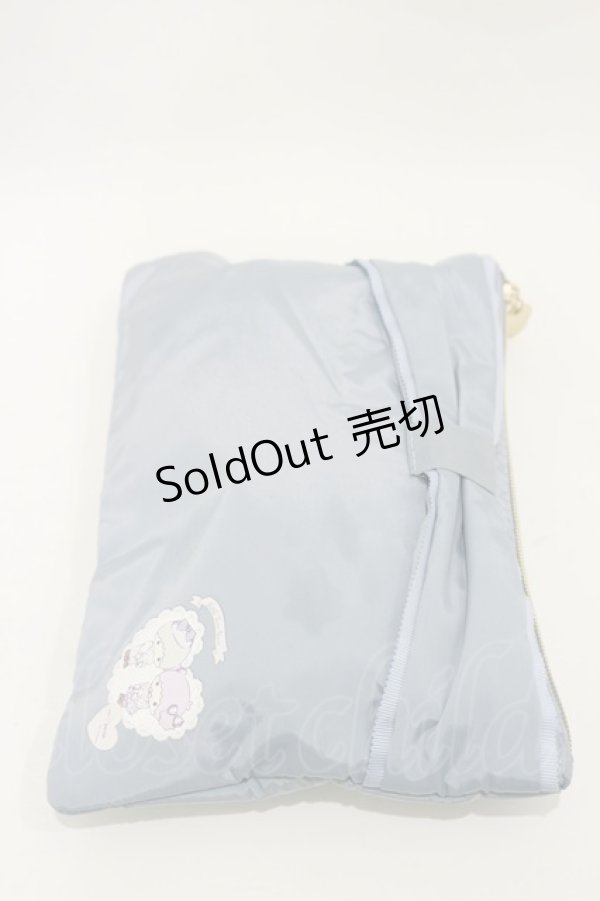 画像2: m petit by misako / サンリオキャラクターズコラボポーチ付きエコバッグ  サックス H-25-12-01-020-LO-BG-NS-ZH (2)