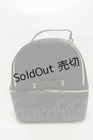 画像: m petit by misako / キルティングリュック  ブラック H-25-12-01-021-LO-BG-NS-ZH