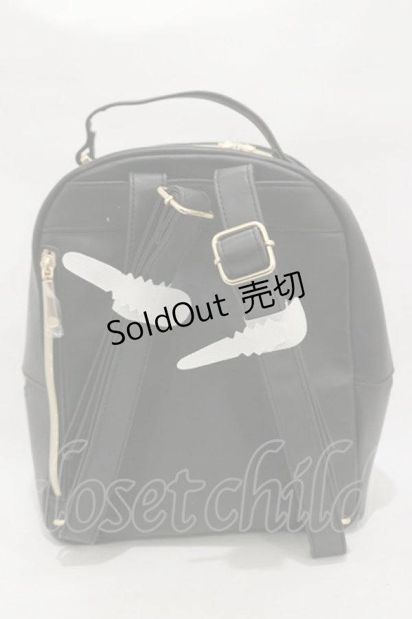 画像2: m petit by misako / キルティングリュック  ブラック H-25-12-01-021-LO-BG-NS-ZH (2)