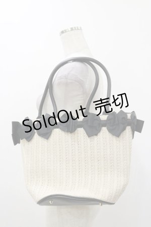 画像: m petit by misako / AMリボンツキカゴTT  ブラック H-25-12-01-027-LO-BG-NS-ZH