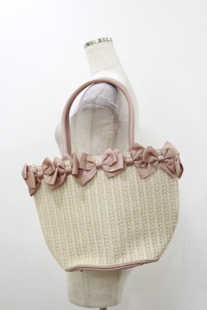 画像: m petit by misako / AMリボンツキカゴTT  ピンク H-25-12-01-028-LO-BG-NS-ZH