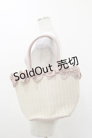 画像: m petit by misako / AMリボンツキカゴTT  ピンク H-25-12-01-028-LO-BG-NS-ZH