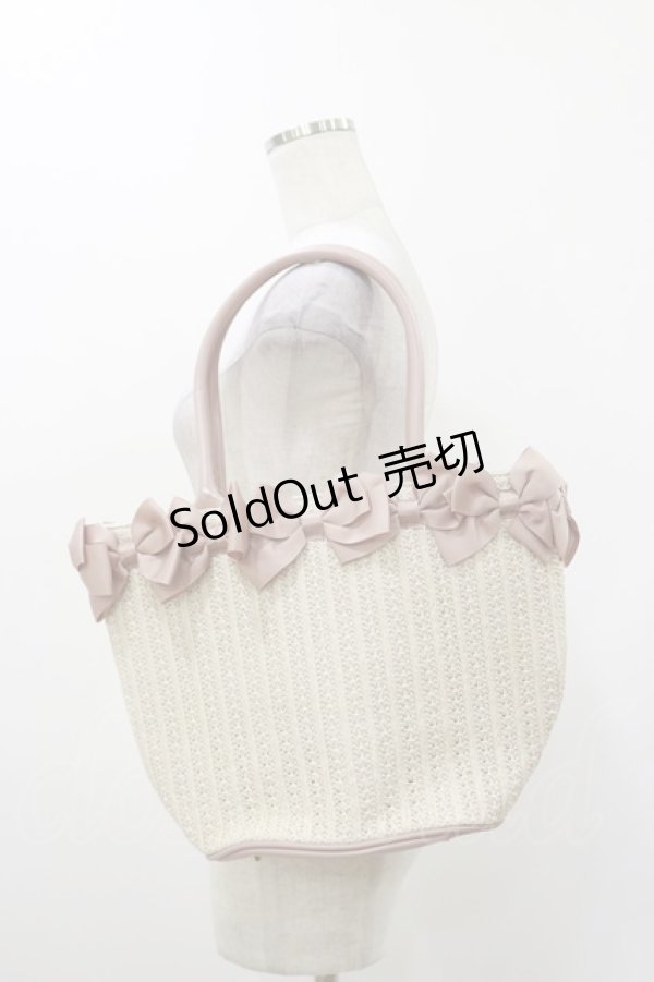 画像1: m petit by misako / AMリボンツキカゴTT  ピンク H-25-12-01-028-LO-BG-NS-ZH (1)