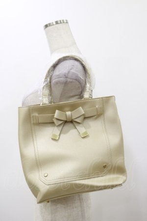 画像: m petit by misako / AMマエリボン2WAYバッグ  ゴールド H-25-12-01-036-LO-BG-NS-ZH