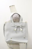 画像2: m petit by misako / AMマエリボン2WAYバッグ  サックス H-25-12-01-042-LO-BG-NS-ZH (2)