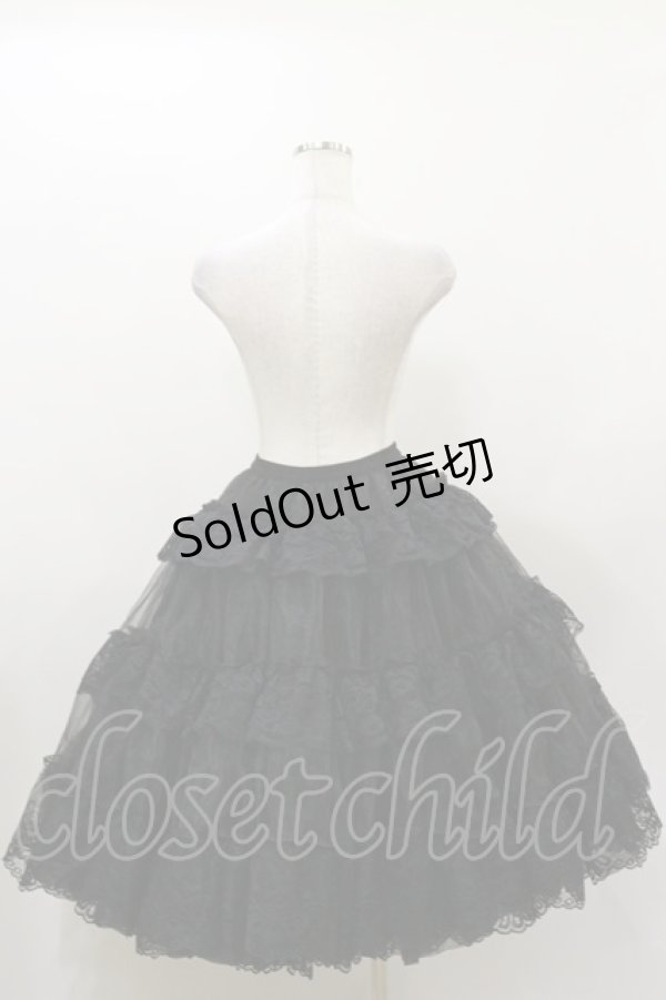 画像2: Hoshibako Works / 65cm スーパーボリュームチュールパニエスカート Free ブラック H-25-12-01-046-LO-SK-NS-ZH (2)