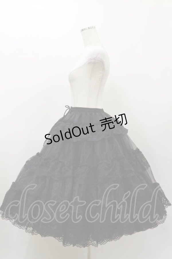 画像3: Hoshibako Works / 65cm スーパーボリュームチュールパニエスカート Free ブラック H-25-12-01-046-LO-SK-NS-ZH (3)