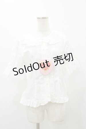 画像: BABY,THE STARS SHINE BRIGHT / うさくみゃちゃんのSweetStrawberryブラウス Free オフ白 H-25-12-01-048-BA-BL-NS-ZH