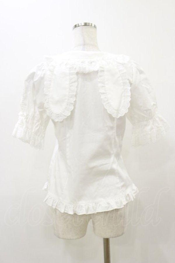 画像2: BABY,THE STARS SHINE BRIGHT / うさくみゃちゃんのSweetStrawberryブラウス Free オフ白 H-25-12-01-048-BA-BL-NS-ZH (2)