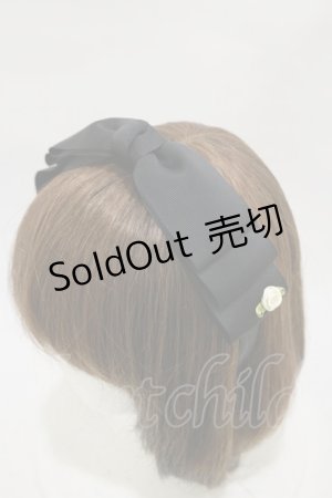 画像: m petit by misako / NINA'sコラボ AM*NIリボンカチューシャ  ブラック H-25-12-02-001-LO-AC-NS-ZH