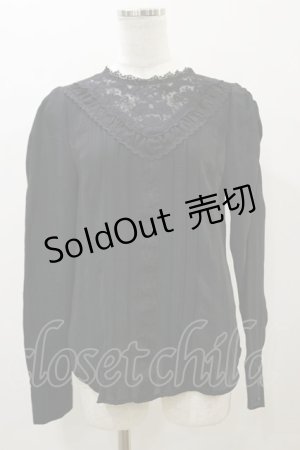 画像: axes femme / マトン袖ビクトリアンブラウス M ブラック H-25-12-02-057-AX-BL-NS-ZH