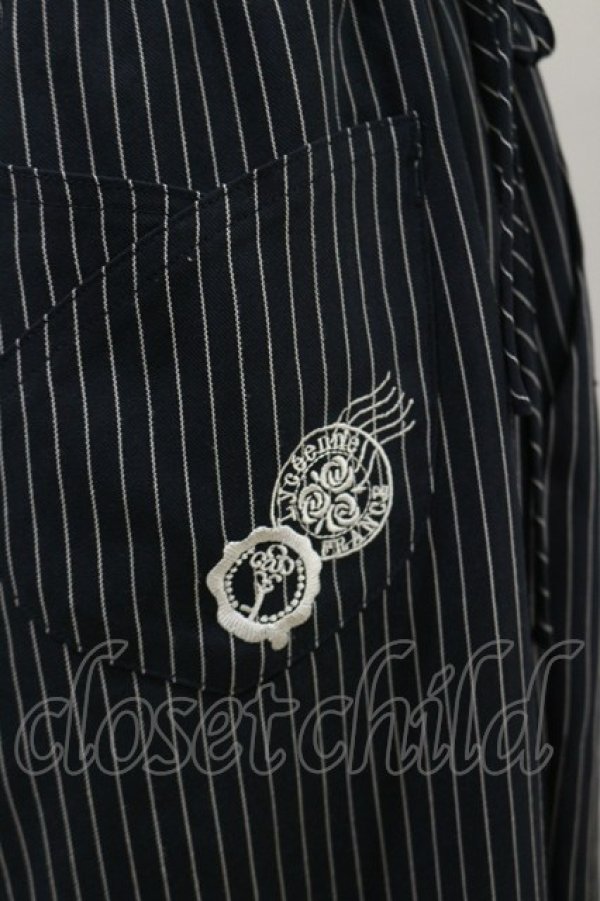 画像3: axes femme / ハイウエストストライプパンツ Free ネイビ H-25-12-02-060-AX-PA-NS-ZH (3)