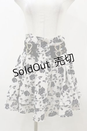 画像: Rojita / ハートバックル2段フレアスカート Free  H-25-12-02-062-LO-SK-NS-ZH
