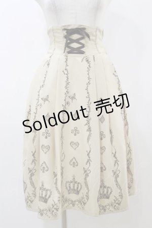 画像: Innocent World / ロカイユトランプスカート Free カフェオレ H-25-12-02-063-IW-SK-NS-ZH