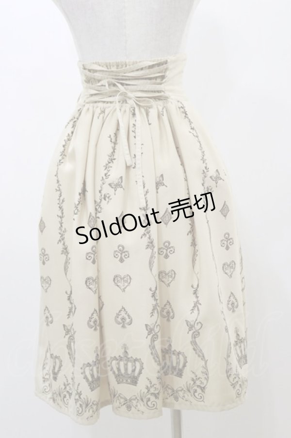 画像2: Innocent World / ロカイユトランプスカート Free カフェオレ H-25-12-02-063-IW-SK-NS-ZH (2)