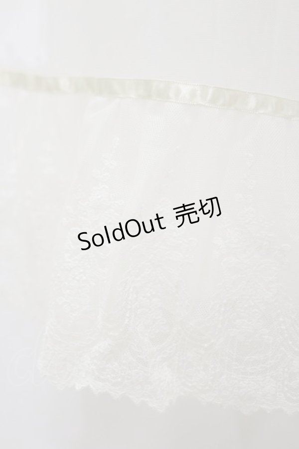 画像3: Maria pipi / リボンレースパニエ Free ホワイト H-25-12-02-065-EL-SK-NS-ZH (3)