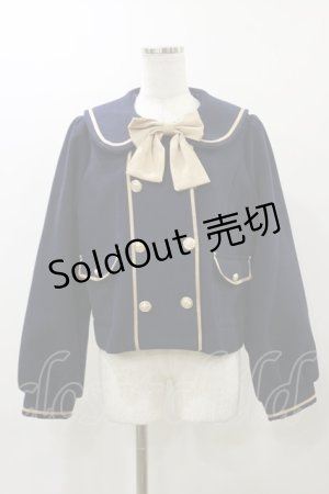 画像: Amavel / academicセーラーショートコート Free ネイビー H-25-12-02-067-CA-JA-NS-ZH