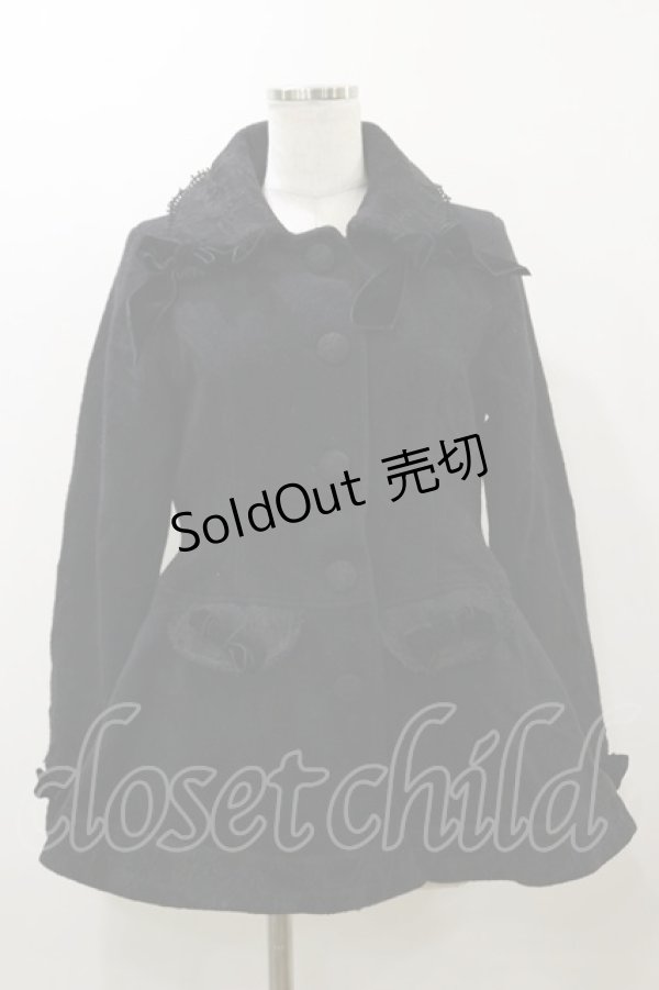 画像1: ALICE and the PIRATES / A/Pリボンリボンコート Free ブラック H-25-12-02-068-PA-CO-NS-ZH (1)