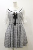画像1: Rojita / レーススリーブセーラーカラーワンピース Free グレー H-25-12-02-071-LO-OP-NS-ZH (1)