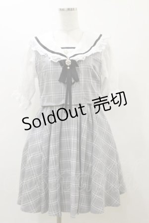 画像: Rojita / レーススリーブセーラーカラーワンピース Free グレー H-25-12-02-071-LO-OP-NS-ZH