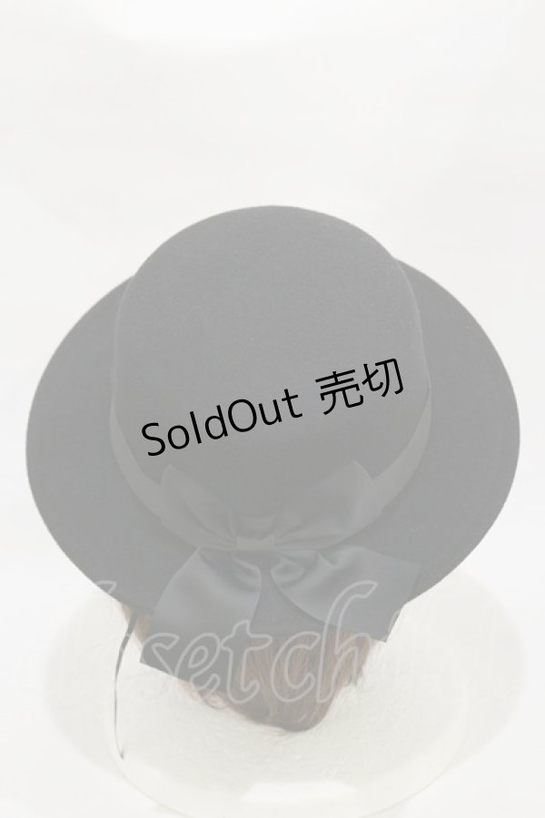 画像2: m petit by misako / サンリオキャラクターズコラボ クロミ カンカン帽  ブラック H-25-12-02-015-LO-AC-NS-ZH (2)