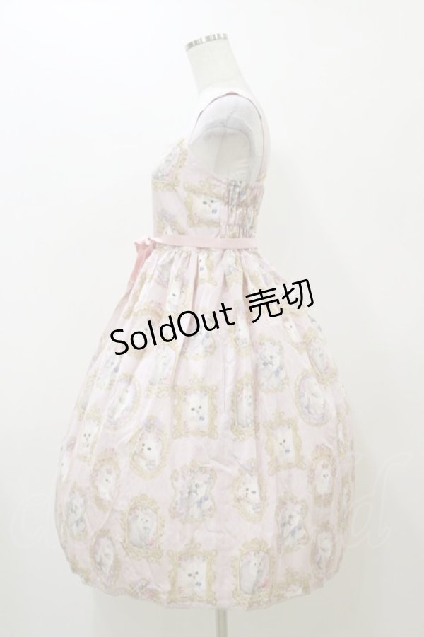 画像3: Enchantlic Enchantilly / 猫の王女達の肖像画ジャンパースカート Free ピンク H-25-12-02-079-LO-OP-NS-ZH (3)